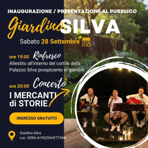 Inaugurazione del Giardino Silva