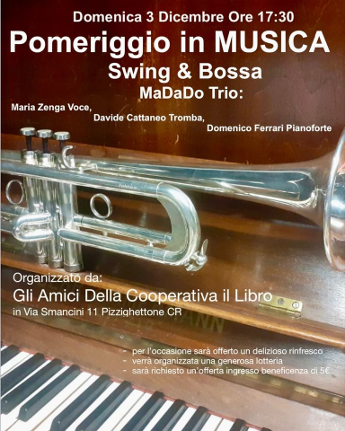 Pomeriggio in Musica - Swing & Bossa MaDaDo Trio
