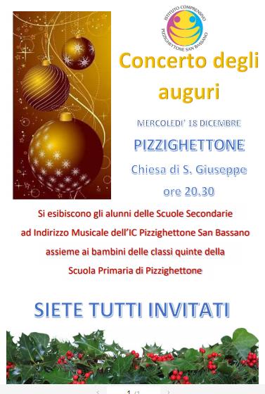 Concerto degli auguri